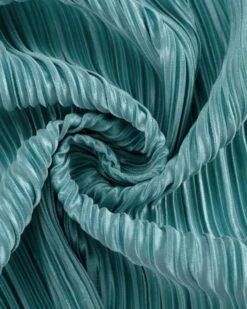 Plissee Zweiteiler Set Vero -Herz Schmuck Geschaft Zweiteiler Plissee Zweierset Pyjamas Fashion Anzug Set Damen langarm Blusen Kimono lange Hose Vero gruen tuerkis Details 3