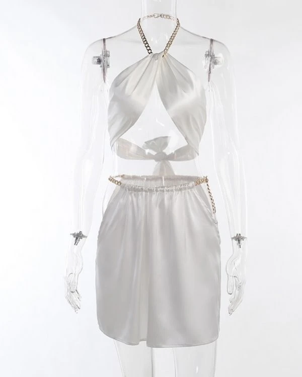 Satin Zweiteiler Set Amina – Bild 8