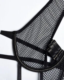 Dessous Bondage Body Andrina -Herz Schmuck Geschaft dessous lingerie erotik reizwaesche bodysuit bondage body fetisch schweiz juststyle schwarz andrina 7