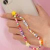 Handykette Estrellas Colores -Herz Schmuck Geschaft handyketten perlenketten smartphone ketten accessoires clay sternen buchstaben love estrellas colores 1 887933