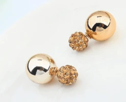 Ohrringe Double Ball Glitzer -Herz Schmuck Geschaft image 2035ce5f dee8 43e6 ba4f 22ab5123afd5 993533