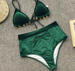 High Waist Bikini Green Velvet 10 High Waist Bikini Green Velvet -Herz Schmuck Geschaft image 2a2bd4ed 1628 4adb 9fb0 bb4e96031f8a 882187