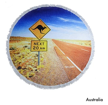 Runde Strandtücher Sommer 6 Runde Strandtücher Sommer – Bild 4