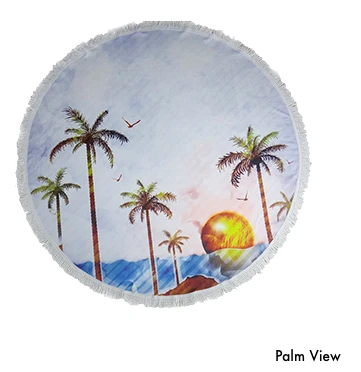 Runde Strandtücher Sommer 5 Runde Strandtücher Sommer – Bild 3