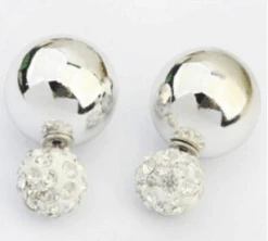Ohrringe Double Ball Glitzer -Herz Schmuck Geschaft image aff816df 393b 4559 85b5 75543fd94e51 641893