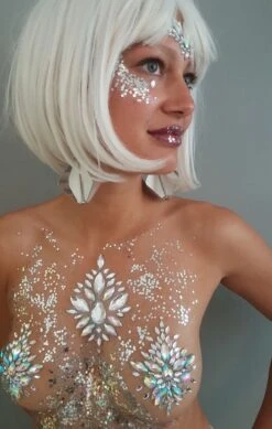 Glitzersteine Brust - Dekolleté Shiny