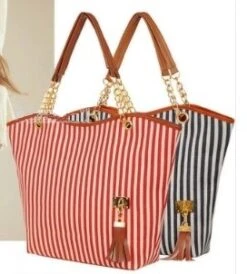 Handtasche Gestreift