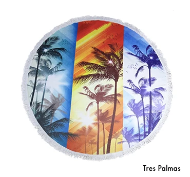 Runde Strandtücher Sommer 3 Runde Strandtücher Sommer