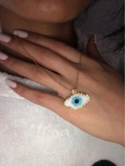 Halskette Fatima Eye -Herz Schmuck Geschaft image f7d9480b 926c 4532 9693 45188531c02f