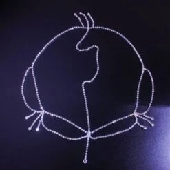 Glitzer Kopfschmuck La Reina -Herz Schmuck Geschaft kopfschmuck glitzer kopfkette damen schmuck accessoires strasssteine glamour glitzersteine elegant headpieces hochzeit la reina silber 4 209084