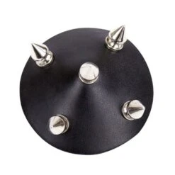 Nippel Cover Set Nieten -Herz Schmuck Geschaft nippel stickers nipple covers pu kunstleder nieten silber fetisch punk style schwarz Nieten Nippel 3