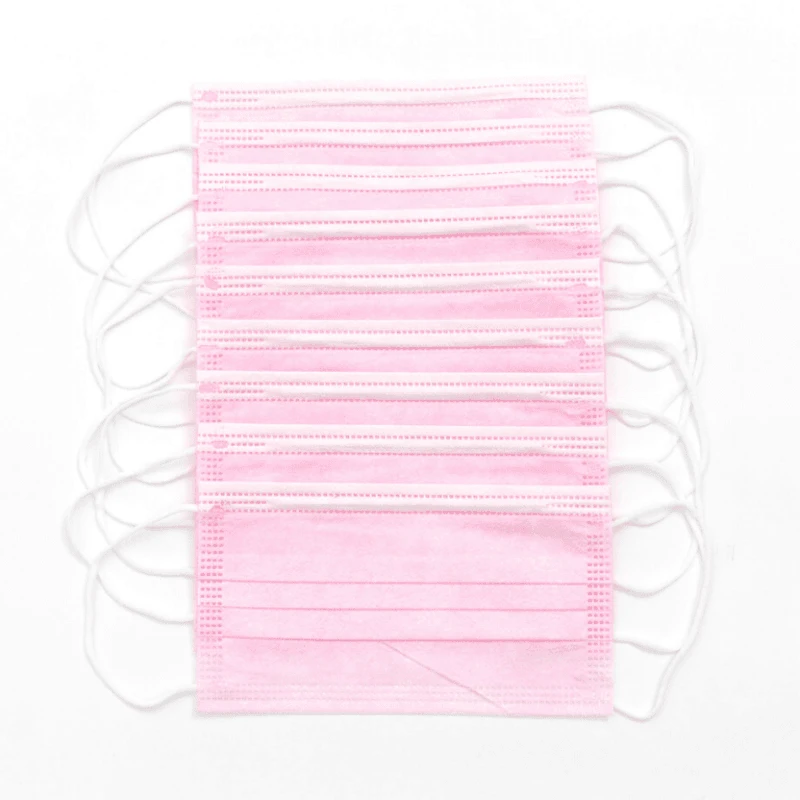 Hygienemaske Rosa Einweg Mundschutz 5 Hygienemaske Rosa Einweg Mundschutz – Bild 3