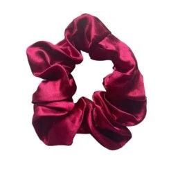 Satin Scrunchies Elly -Herz Schmuck Geschaft scrunchies haargummis satin silk polyester scrunchie farbig damen haarschmuck accessoires elly bordeaux 1 468032