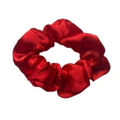 Satin Scrunchies Elly -Herz Schmuck Geschaft scrunchies haargummis satin silk polyester scrunchie farbig damen haarschmuck accessoires elly rot 1 270696