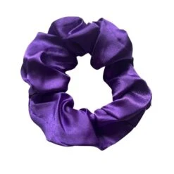 Satin Scrunchies Elly -Herz Schmuck Geschaft scrunchies haargummis satin silk polyester scrunchie farbig damen haarschmuck accessoires elly violett 1 550839